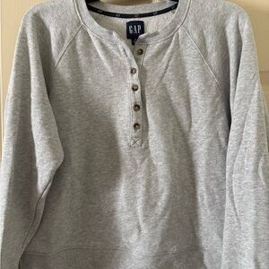 GAP Light Gray Henley Top
